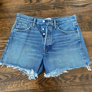 Agolde Parker Long Denim Short